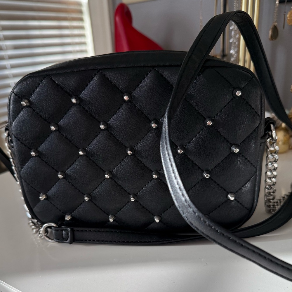 Rebecca Minkoff black and silver studded bag